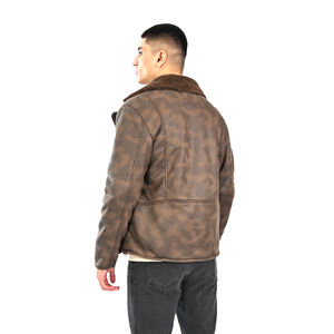 Chaqueta de cuero de invierno personalizada para hombre, impermeable, a prueba de viento, transpirable, colores personalizados, tamaños disponibles, OEM de Pakistán - Product Image 6