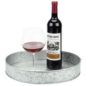 Bandeja de Metal decorativa de primera calidad para uso en la cocina del hogar Técnica de esmalte ecológico Artículos de decoración festiva Exhibición para platos - Product Image 4