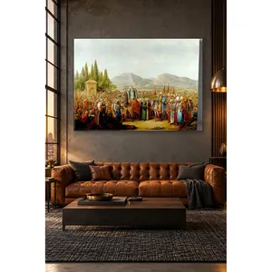 Impression sur toile « Procession de Fida devant les cyprès » - Product Image 3