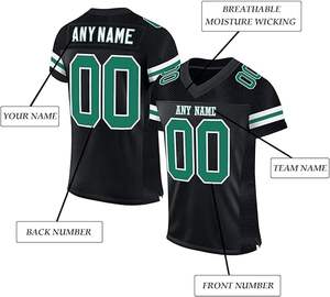 Wholesale Custom Design American <b>Football</b> Jerseys Short Sleeve V Collar Sublimation Printed <b>Cheap</b> Custom Jerseys - Product Image 6