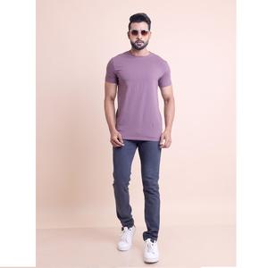 Venta caliente O-cuello de media manga de los hombres de la Camiseta cómoda 100% algodón versátil esencial para el uso diario Casual - Product Image 1
