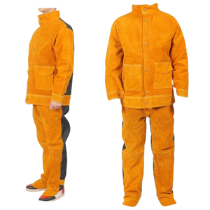 Traje de chorro de arena, mono de soldadura, pantalón de cuero y chaquetas de soldadura, traje de chorro de arena, monos de seguridad - Product Image 3