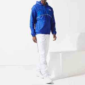 Ensemble de survêtement d'hiver pour hommes, taille plus, sweats à capuche sportifs, pantalons de jogging, coupe ajustée, respirant, léger, 100% polyester, haute qualité, vente en gros - Product Image 1