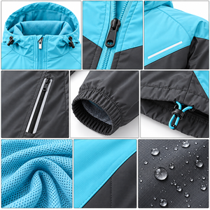 Veste de cyclisme décontractée légère et solide pour homme, coupe-vent à capuche entièrement zippé, réfléchissant, pour l'hiver, personnalisable, marque privée OEM - Product Image 3