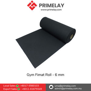 Haute densité 6mm intérieur Fitness revêtement de sol en caoutchouc excellente qualité interprète rouleau tapis gymnastique caoutchouc rouleaux prix de gros Fitmat - Product Image 2
