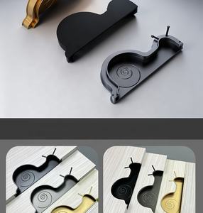 Poignée de meuble moderne en forme d'escargot, style européen simple, décorative pour chambre d'enfant, <span class=keywords><strong>cuisine</strong></span>, salle de bain, salon, commodes - Product Image 5