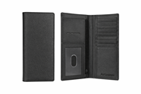 Dompet Pria Kulit Asli Buatan Tangan Mewah Klasik Logo Kustom, Dilengkapi RFID Protector, Gaya Fashionable