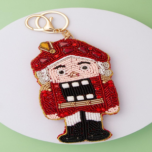 Porte-clés personnalisé élégant en perles de rocaille, porte-clés artisanal en perles de rocaille à la mode - Product Image 3