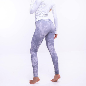 Women Custom Printed <b>Leggings</b> with breathable stretch fabric OEM logo customization ideal for promotions branding and retail use - Product Image 2