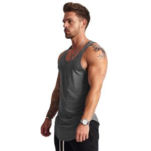Camisetas sin mangas OEM personalizadas para gimnasio y Fitness para hombre, ropa de talla grande de algodón transpirable, camiseta sin mangas con cuello redondo estilo callejero - Product Image 6