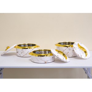 Ensemble de casseroles isothermes en marbre Luckygoods QT260049, en acier inoxydable à double paroi, pour la maison et les restaurants - Product Image 3
