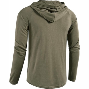 Kandari Sports Supply Sweat à capuche en molleton de coton pour hommes 320 gsm Heavyweight Breathable Customizable Solid Color Oversize Pocket Hoodies - Product Image 6