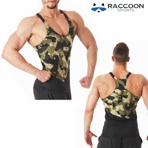 Camisetas Deportivas para Hombre Raccoon Sports, Transpirables, de Poliéster/Spandex, Chaleco Atlético para Entrenamiento, Ecológico, Colores Personalizados para Fitness - Product Image 4