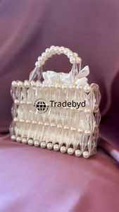 Elegante Bolso de Mano Impermeable con Perlas, Correa y Cadenas, Adornado con Cuentas, para Mujer, Regalo de Lujo para Cumpleaños, Bodas y Fiestas, por Tradebyd - Product Image 5