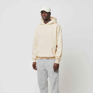 Basicscotton Blended Men's High Quality Oversized Pullover Hoodie Plus Size Thermal Fleece Gym Fitness Custom Logo Winter - Product Image 2