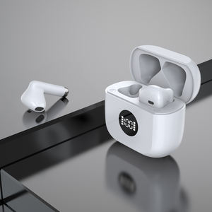 Audífonos Inalámbricos HOME DIGITALOME EP-091 con Pantalla de Carga Digital, Auriculares Deportivos para Juegos, Auriculares Bluetooth TWS Blancos - Product Image 1