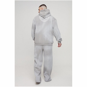 เสื้อฮู้ดสวมหัวผ้าคอตตอนออร์แกนิกสำหรับผู้ชาย100% มีฮู้ดผ้าหนาทรงโอเวอร์ไซส์ - Product Image 6