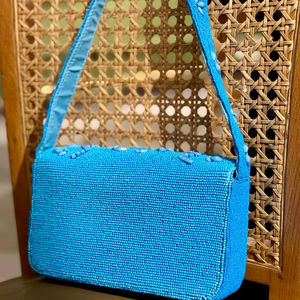 Bolso de hombro con cuentas de flores Bolso de tulipán con cuentas Bolso floral, Bolso bohemio chic, Bolso de hombro de primavera, Monedero con cuentas, Bolso hecho a mano - Product Image 1