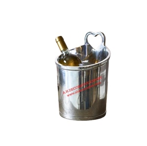 Nouveau design seau à glace en nickel fini champagne pour le commerce de gros seau à glace en métal baignoire pour bar boîtes de nuit - Product Image 1