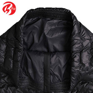 Doudounes noires personnalisables pour hommes Matériau en duvet de la plus haute qualité Taille 3XL pour l'hiver Vêtements de plein air - Product Image 6