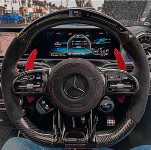 Volante de Fibra de Carbono NUEVO de Alta Calidad para C63 E63 A45 C43 - Product Image 3