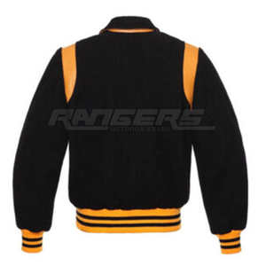Vestes universitaires personnalisées en gros pour hommes, style bombardier d'hiver, streetwear, logo personnalisé, marque privée, vestes universitaires - Product Image 2
