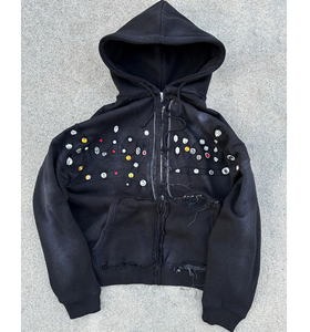 Sweats à capuche pour hommes avec strass, vêtements de rue, best-seller, qualité supérieure, personnalisez vos propres sweats à capuche pour hommes, sweats à capuche pour hommes en stock - Product Image 5