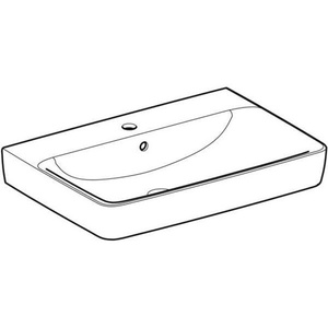 Lavabo GE Renova Plan 70x48cm Blanco con Desagüe y Función de Desbordamiento - Product Image 3