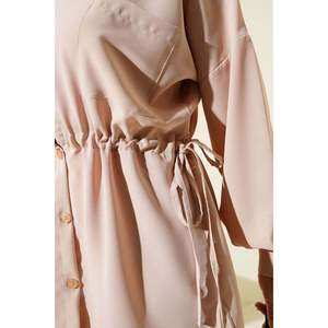 Linda 2 pièces ensemble avec taille tunnel et laçage Beige - Product Image 3