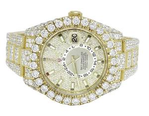 Estilo Popular VVS Moissanite diamante Acero inoxidable helado reloj de pulsera automático personalizado Hip Hop Bling hombres regalos de moda - Product Image 2