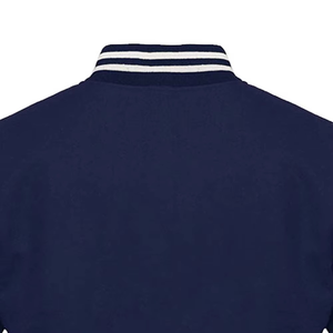 Veste universitaire rouge en laine faite à la main de haute qualité pour homme, style baseball avec manches en cuir - Product Image 6