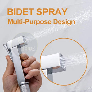 Robinet de douche WC dissimulé à haute pression, résistant à la rouille et en matériau durable, eau chaude et froide - Product Image 5