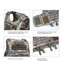 Gilet de sécurité personnalisé en polyester doré unisexe, uniforme de garde, gilet pare-balles, camouflage numérique, défense personnelle