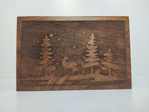 <b>Wooden</b> Cremation Urn for Human Wood Ashes Decorative <b>Box</b> Funeral Urns for Adult Male Female with Satin Bag Burial or <b>Keepsake</b> - Product Image 3