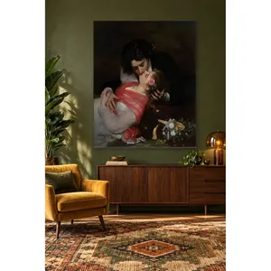 Impresión en lienzo de Fida Carolus-Duran: Pareja besándose en la oscuridad - Product Image 4