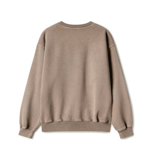 Sudadera de algodón de color sólido con logotipo personalizado de fábrica nueva, Sudadera de cuello redondo para hombre al por mayor, sudadera para hombre más vendida - Product Image 2