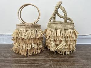 Bolso de Rafia Tejido a Crochet de Alta Costura, Único de BAOMINH, Precio de Mayoreo Más Bajo - Product Image 4
