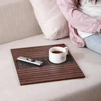 Table d'accoudoir pliante réglable en bois massif, couleur personnalisable, multifonctionnelle, écologique, durable, antidérapante, hydrofuge