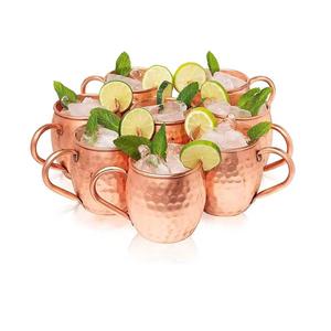 Taza de cobre hecha a mano con mango resistente que mantiene las bebidas frescas - Product Image 1