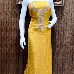 Designer moderne non cousu brodé à la main beaux costumes en soie de qualité supérieure pour les femmes style traditionnel indien à la mode pour - Product Image 1