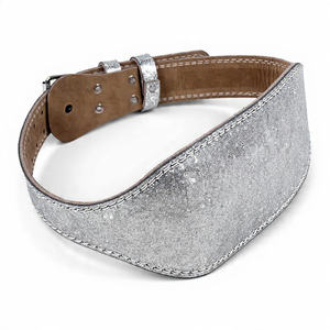 Genuine Leather Glitter Heavy Duty Weightlifting <b>Belt</b> for Training Breathable Non-Slip Fitness Wear - Product Image 2