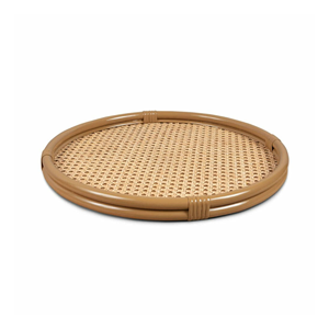 Plateau de service en rotin tissé à la main Pastel menthe Plateau gigogne en rotin idéal pour les tables basses et la décoration intérieure faites à la main au Vietnam - Product Image 4