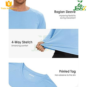 Camisa de protección solar de manga larga UPF 50 + para hombre de alto rendimiento, de secado rápido, transpirable, que absorbe la humedad, protección contra erupciones UV - Product Image 5