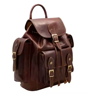 Best Vintage Flap Genuine Leather Backpack Business Men's Leather <b>Laptop</b> <b>Back</b>-<b>Pack</b> Bags Leather Backpack Men - Product Image 3