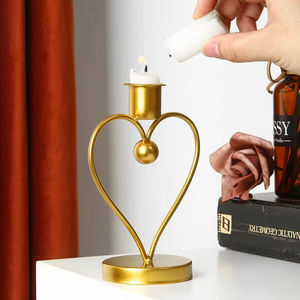 Luxury Metal <b>Candle</b> Holder <b>Large</b> Centerpiece Tabletop Decor Stylish Functional Elegant Home Accent Design - Product Image 1