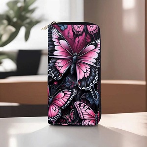 <span class=keywords><strong>Portafoglio</strong></span> Trendy 2026 per <span class=keywords><strong>Donna</strong></span> con Motivo a Farfalla <span class=keywords><strong>Rosa</strong></span>, Fermasoldi Magico per Signore - Product Image 6