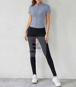 เสื้อแจ็กเก็ตกีฬาโยคะสำหรับผู้หญิงเสื้อออกกำลังกายแบบซิปรูด2025ออกแบบได้ตามต้องการ - Product Image 6