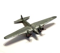 Dinky Toys Meccano France Amiot Twin Engine Monoplane Vintage Diecast Art Deco Model Objet de collection Pré-guerre Décoration d'intérieur