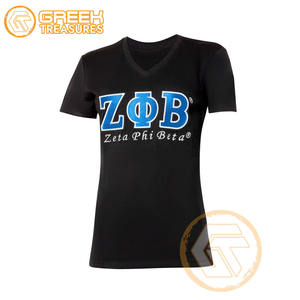 T-shirt en coton personnalisé de haute qualité Zeta Phi Beta, vêtements de sororité, vêtements de fraternité pour femmes, respirant pour toutes les saisons - Product Image 6