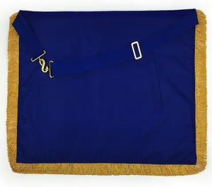 Delantal de Regalia masónico bordado hecho a mano, cinta de tela de cuero para vestido completo provincial para costura de masón - Product Image 6